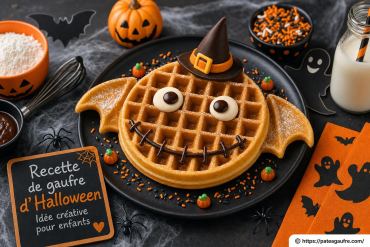 Recette de gaufre d'Halloween : une idée créative et ludique pour enfants