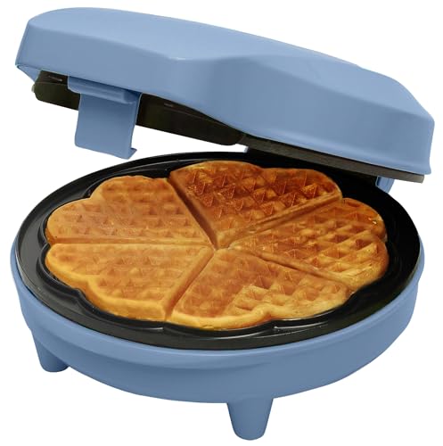 Bestron Gaufrier pour gaufres classiques en forme de cœur, G
