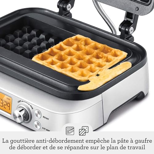 Sage - The Smart Waffle Pro - Gaufrier en Acier Inoxydable B