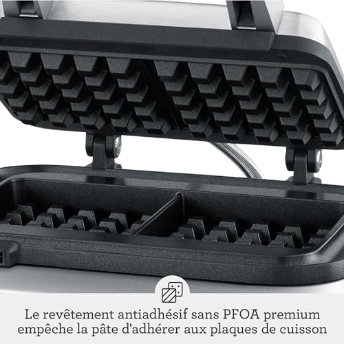 Sage - The Smart Waffle Pro - Gaufrier en Acier Inoxydable B